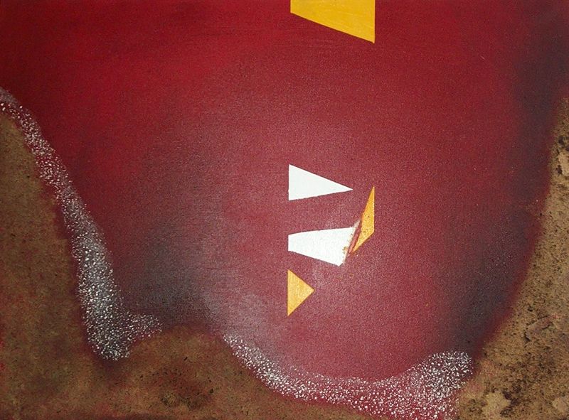 Alex Arnold - Traumgewitter IV (2001). &Ouml;l auf Leinwand.